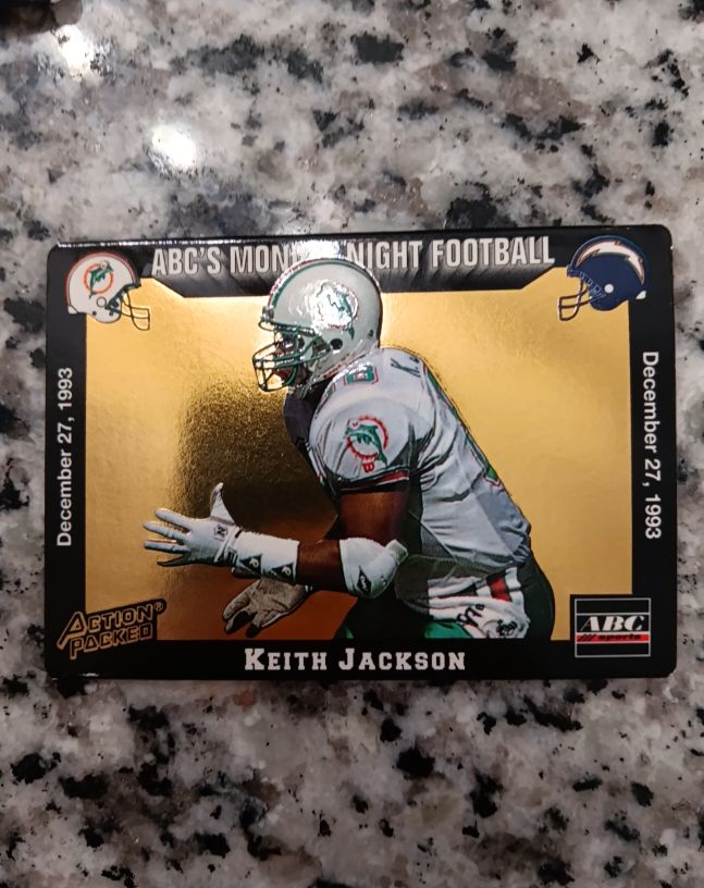 1993 Action Packed ABC's Monday Night Football #71 Keith Jackson — front