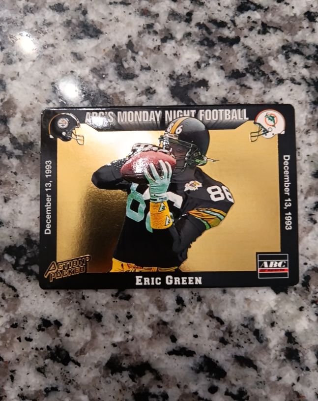 1993 Action Packed Monday Night Football #62 Eric Green — front
