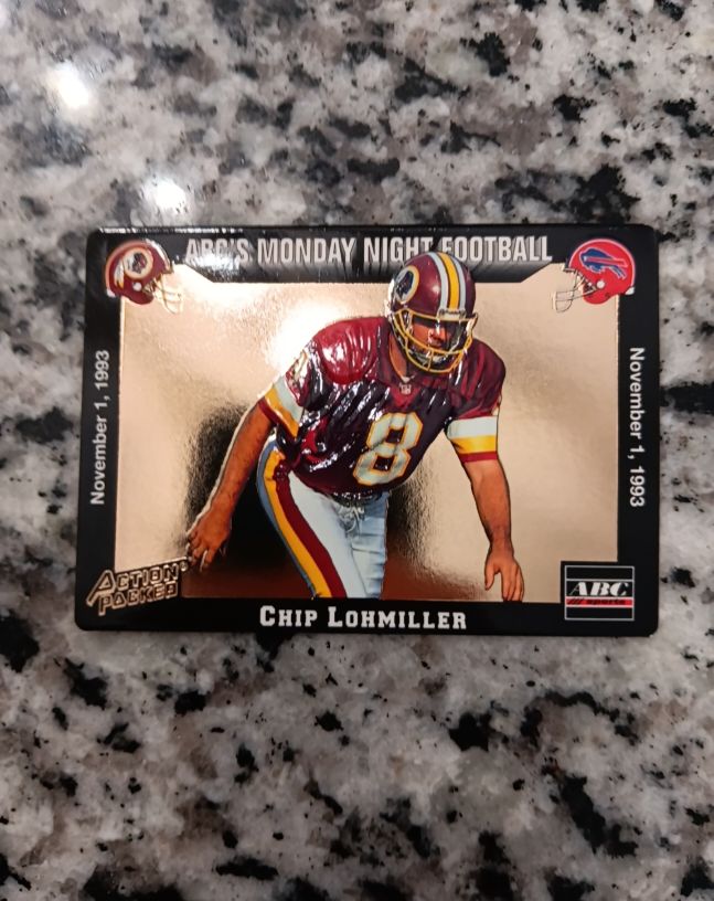 1993 Action Packed Monday Night Football #35 Chip Lohmiller — front