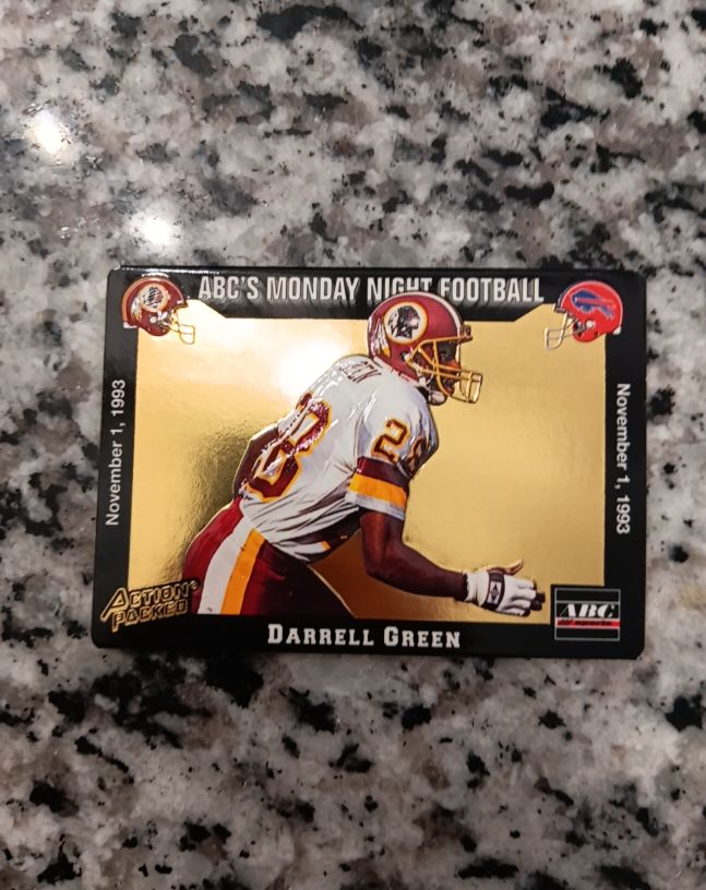 1993 Action Packed Monday Night Football #78 Darrell Green — front