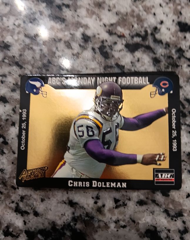 1993 Action Packed Monday Night Football #30 Chris Doleman — front