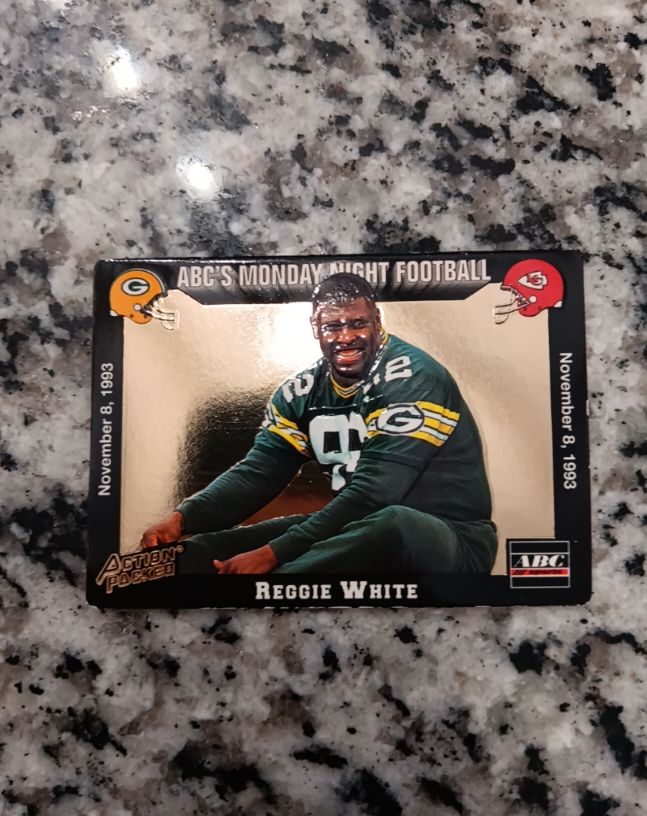 1993 Action Packed Monday Night Football #40 Reggie White — front