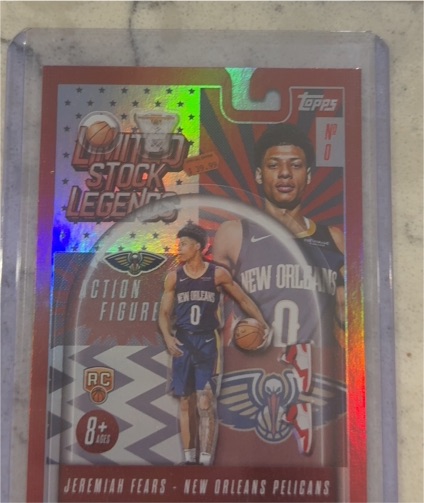 2025-26 Topps #LST-7 Jeremiah Fears RC Limited Stock Legends — front