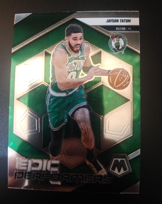 2024-25 Panini Mosaic Epic Performers #4 Jayson Tatum — front