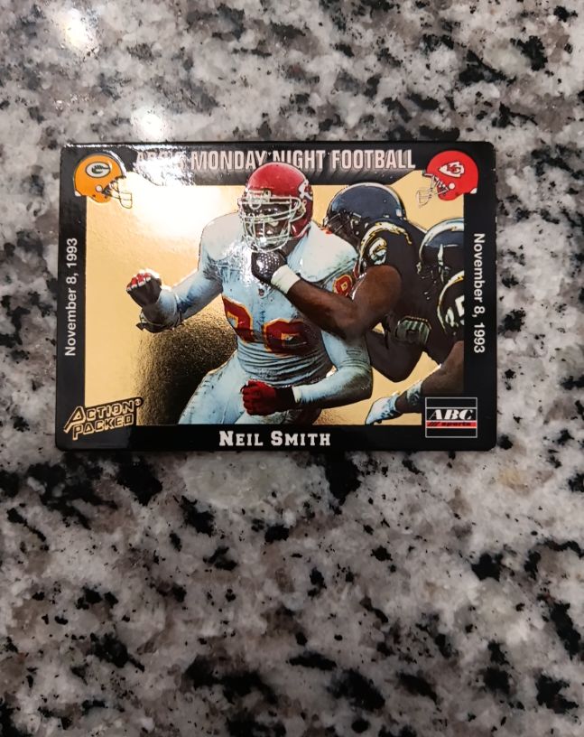 1993 Action Packed Monday Night Football #41 Neil Smith — front