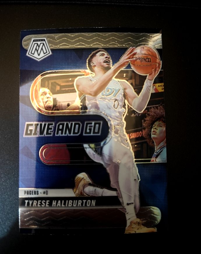 2024-25 Panini Mosaic #10 Tyrese Haliburton Give and Go — front