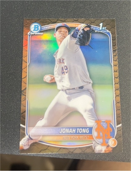 2025 Bowman Chrome Prospects #BCP-105 Jonah Tong — front