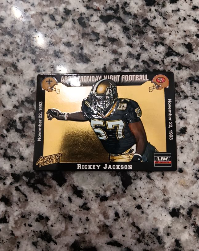 1993 Action Packed Monday Night Football #57 Rickey Jackson — front