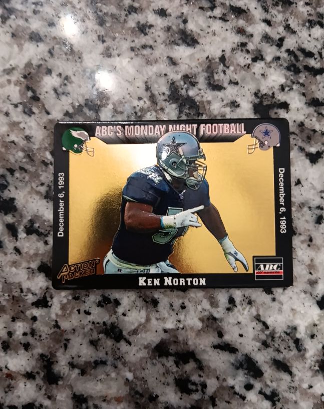 1993 Action Packed ABC's Monday Night Football Ken Norton — front