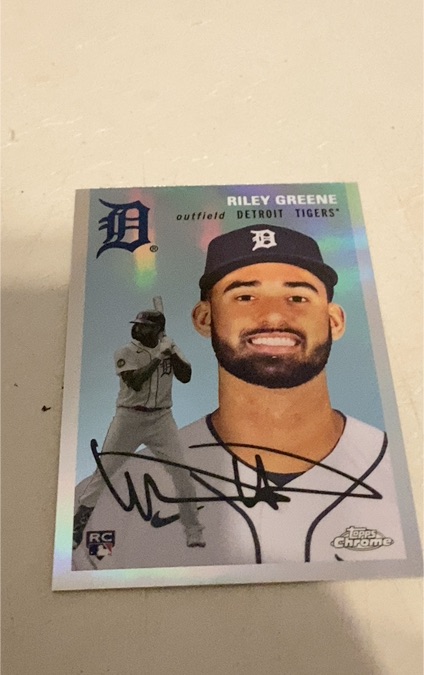 2023 Topps Chrome Platinum Anniversary #332 Riley Greene — front