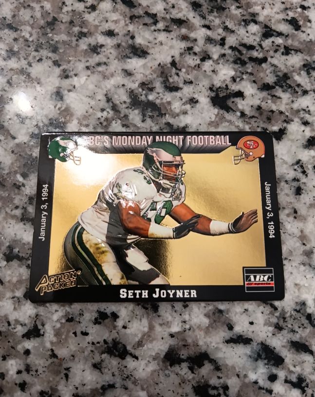 1993 Action Packed Monday Night Football #76 Seth Joyner — front