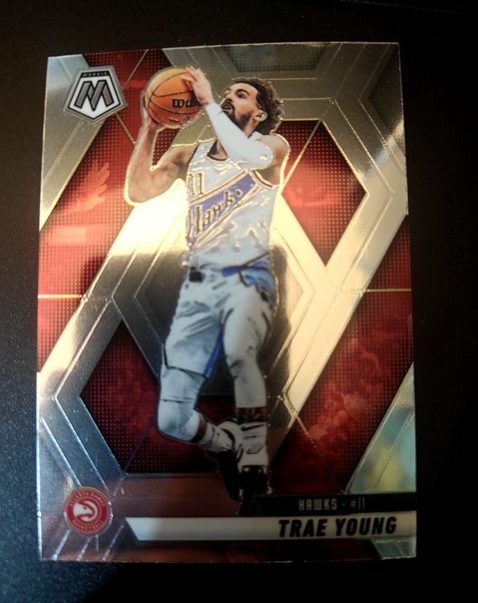 2024-25 Panini Mosaic #110 Trae Young — front