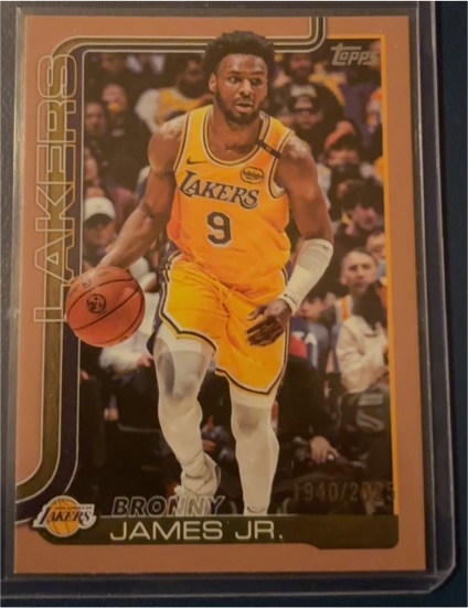 2025-26 Topps #152 Bronny James Jr. — front