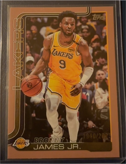 2025-26 Topps #152 Bronny James Jr. — front