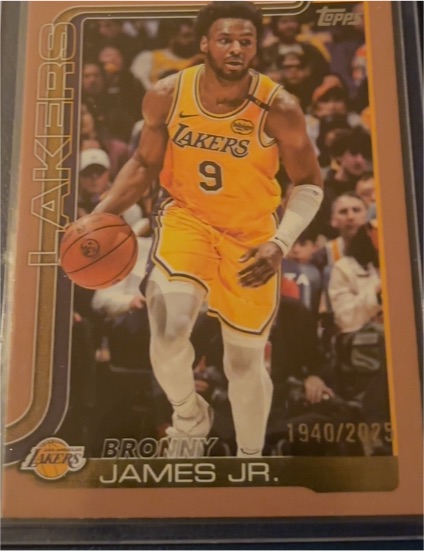 2025-26 Topps #152 Bronny James Jr. — front