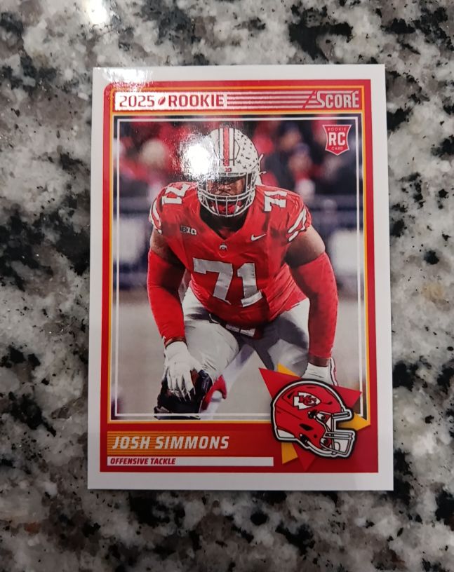 2025 Panini Score #32 Josh Simmons — front