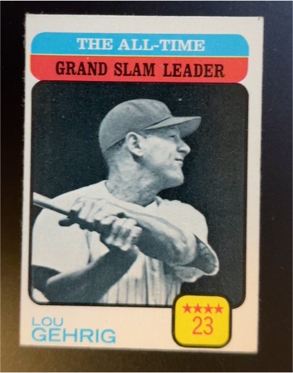 1973 Topps #472 Lou Gehrig — front