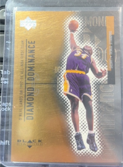 1998-99 Upper Deck Black Diamond Dominance #D13 Shaquille O'Neal — front