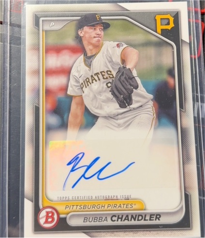 2024 Bowman Paper Prospect Autographs #PPRA-BC Bubba Chandler — front