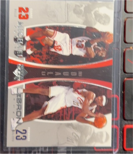2005 Upper Deck #LJMJ4 Michael Jordan / LeBron James — front