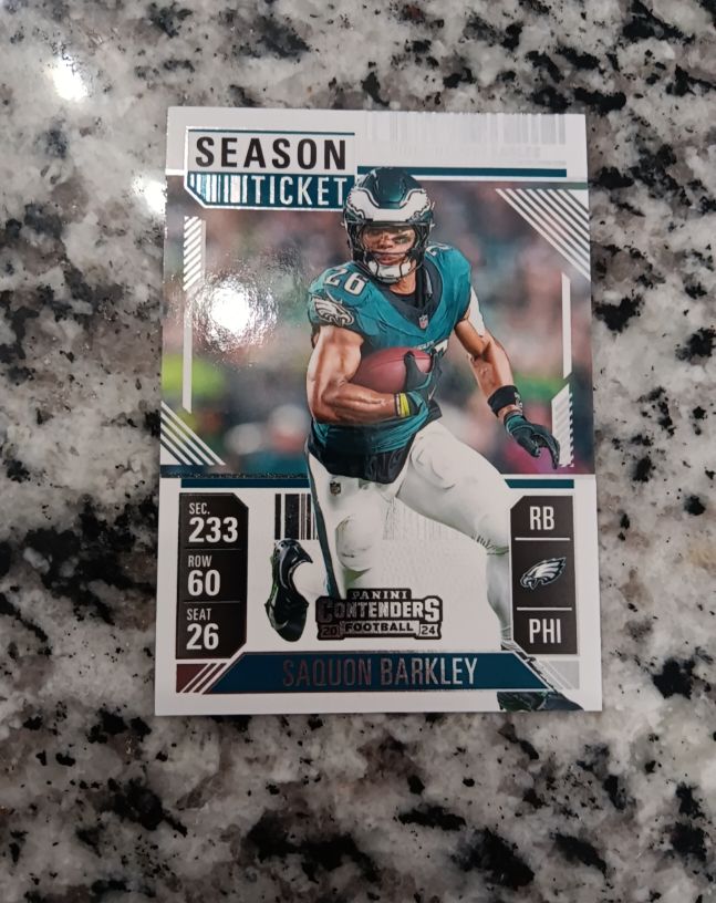 2024 Panini Contenders #80 Saquon Barkley Season Ticket — front