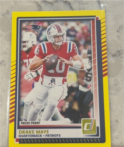 2025 Donruss #58 Drake Maye Press Proof — front