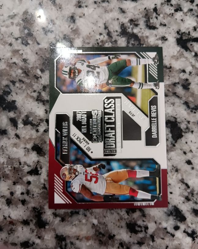 2024 Panini Contenders Historic Draft Class #RD-1 PICK 11 Patrick Willis / Darrelle Revis — front