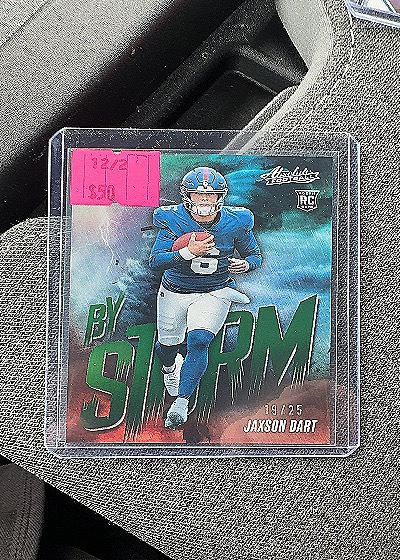 2025 Panini Absolute By Storm #7 Jaxson Dart Rookie — front