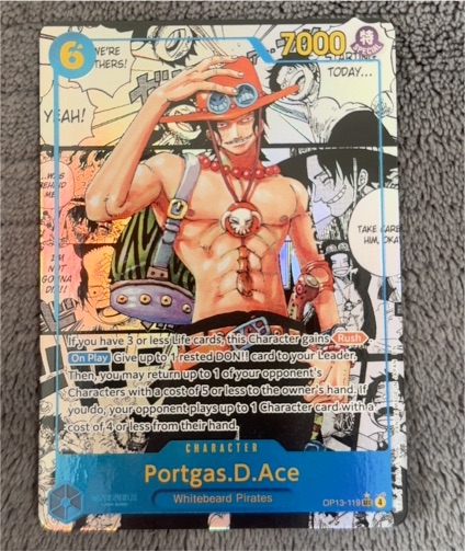 2025 One Piece Card Game OP13-119 Portgas D. Ace — front