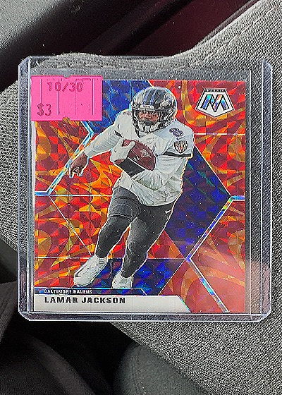 2020 Panini Mosaic #1 Lamar Jackson — front