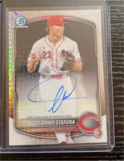 2025 Bowman Chrome #BMA-SS Sammy Stafura — front