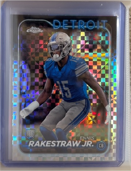 2024 Topps Chrome #264 Ennis Rakestraw Jr. X-Fractor Rookie — front