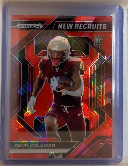 2024 Panini Prizm Draft Picks New Recruits #NR-KCN Keon Coleman — front