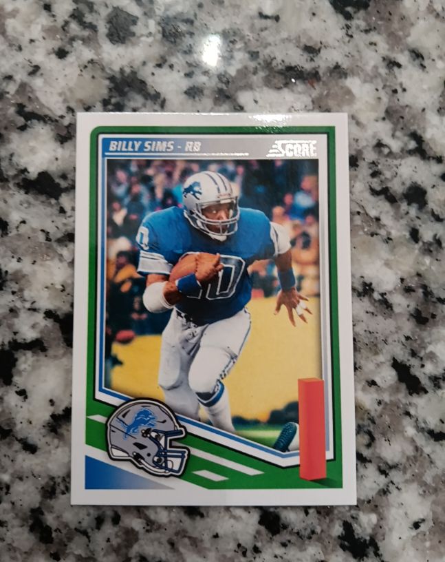 1989 Score #RS Billy Sims — front
