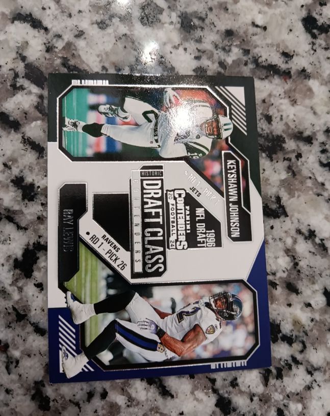 2024 Panini Contenders Historic Draft Class #20 Keyshawn Johnson Ray Lewis — front
