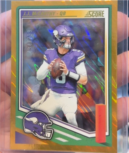 2025 Panini Score #291 J.J. McCarthy — front