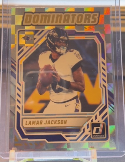 2025 Donruss Dominators #DOM-LJN Lamar Jackson — front