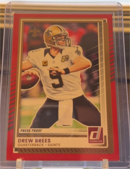2025 Donruss #285 Drew Brees Press Proof — front