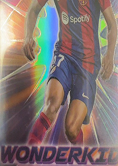 2021 Leaf Metal Pro Set Stars Black Rainbow Prizm SP/15 Ansu Fati #01 Barcelona — front