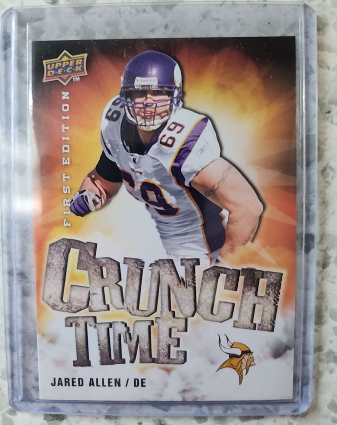 2009 Upper Deck First Edition Crunch Time #CT-69 Jared Allen — front