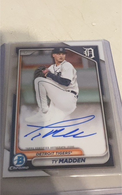 2024 Bowman Chrome #CPA-TM Ty Madden — front