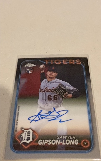 2024 Topps Chrome - Rookie Autographs #RA-SG Sawyer Gipson-Long — front