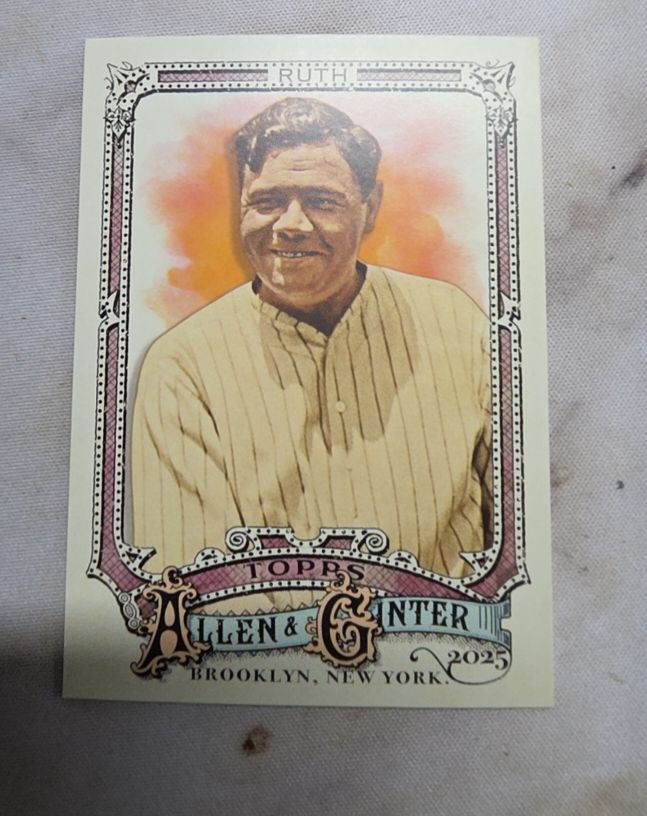 2025 Topps Allen & Ginter #28 Babe Ruth — front