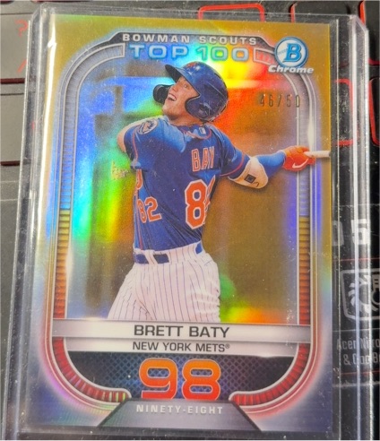 2021 Bowman Chrome Scouts Top 100 #BTP-98 Brett Baty — front