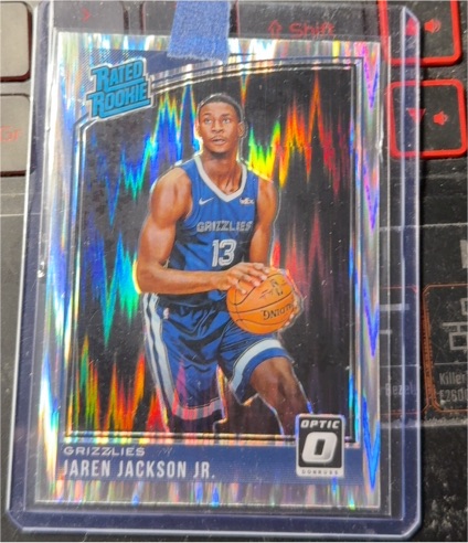2018-19 Panini Donruss Optic #188 Jaren Jackson Jr. Rated Rookie Shock Prizm — front