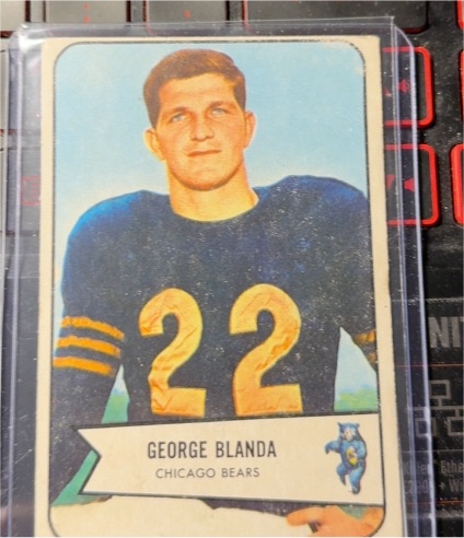 1954 Bowman #23 George Blanda — front