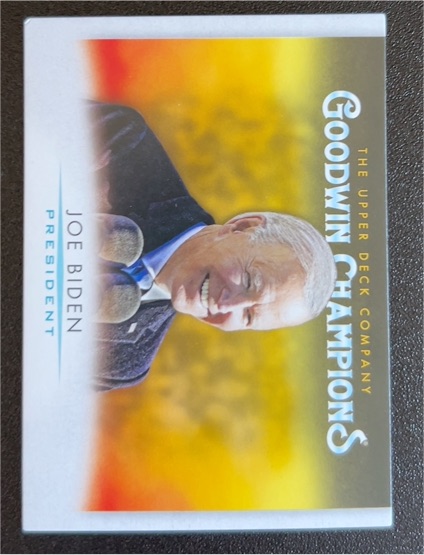 2021 Upper Deck Goodwin Champions #78 Joe Biden — front