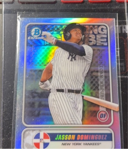 2020 Bowman Chrome Spanning the Globe #STG-JD Jasson Dominguez — front