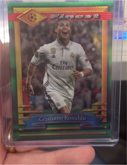2022-23 Topps Finest Flashbacks UEFA Club Competitions #77 Cristiano Ronaldo — front