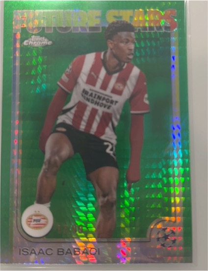 2024-25 Topps Chrome UEFA Club Competitions #194 Isaac Babadi Future Stars — front